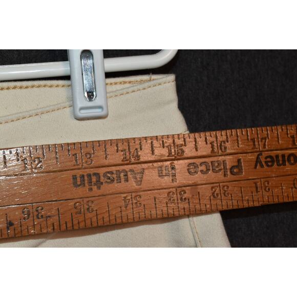 Tommy Bahama Women's 8/27 Khaki Mid Rise Crop Mini Boot Indigo Palms Pants - Picture 7 of 8